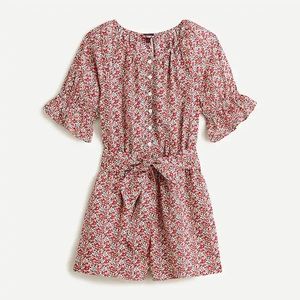 J.Crew Liberty Belted Romper, Size L